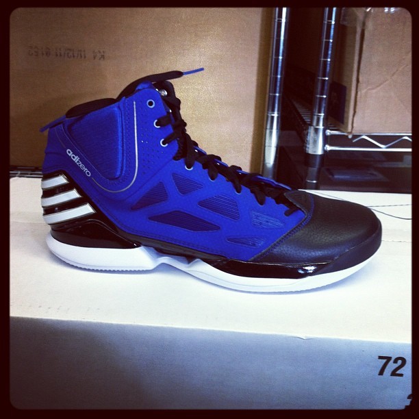 My guy Jr. just got his new D. Rose Adidas. #Flava (Taken with instagram)
