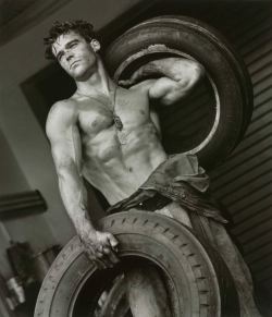 ‘Fred With Tires’ 5 by Herb Ritts   