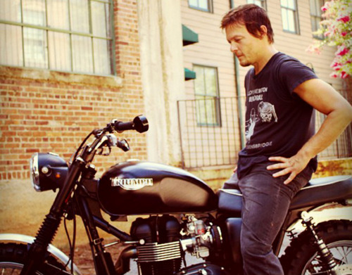 Porn Pics Daryl Dixon [Norman Reedus] and his motorcycle