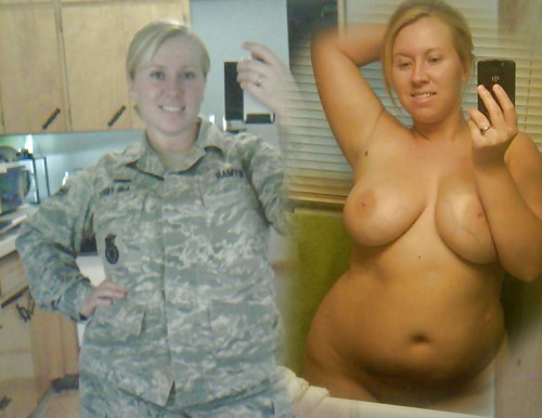 Military dressed undressed