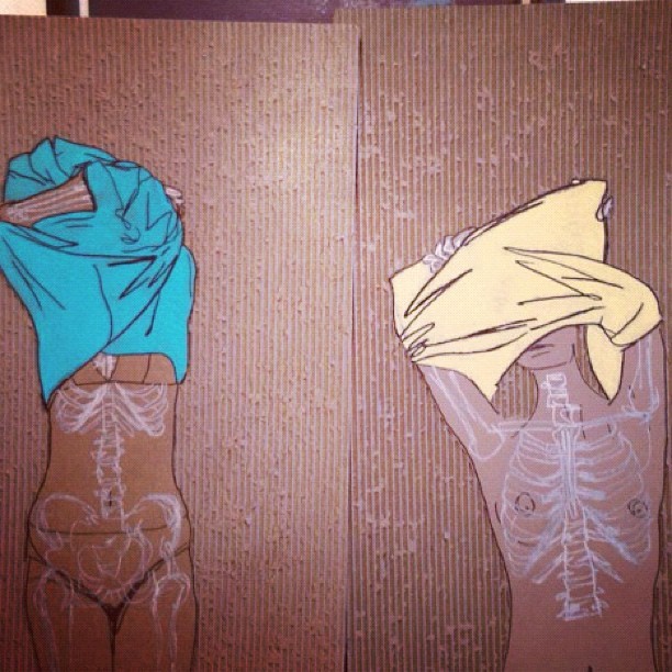 courtneybucklandart:
“ Corrugated collab, Courtney Buckland and Micah Mitchell
”