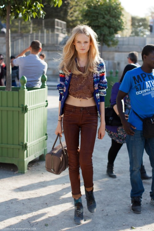 highlikefashion: Hanne Gaby Odiele streetstyle