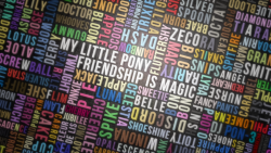 fisherpon:  MLP:FiM Typography Wall  This