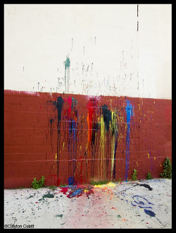 claytoncubitt:  Paint splatter, Brooklyn  affreschi catameniali di donne immagine