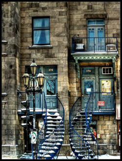 bluepueblo:  Twin Stairs, Montreal, Canada