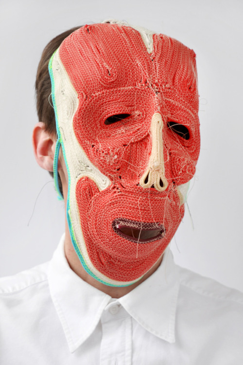 XXX freakyfauna:  Mask by Bertjan Pot. Found photo