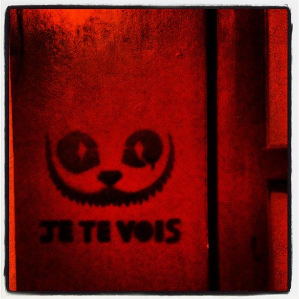 I can see you! #paris #streetart #canvas #walll (Taken with instagram)