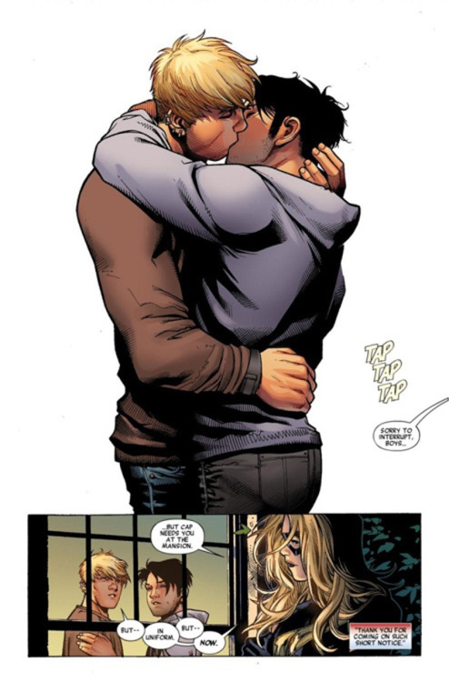 nicknaksowhack:comingoutjournal:Marvel Comics’ Gay Young Avengers Share First KissBy Kevin Far