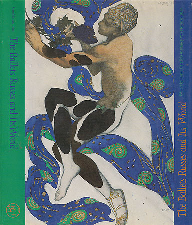 The Ballets Russes and Its World. New Haven and London: Yale University Press, 1999. First American Edition.
Jacket illustration - Leon Bakst costume design for Nijinsky for his appearance in L'Apres Midi d'un Faune