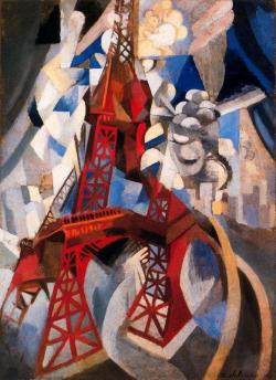 peira:  Robert Delaunay:  Eiffel Tower (1911-1912) via Terminartors  È rosso il tuo dirottamento, rosso l'appuntamento, rosso lo smistamento, rosso l'alloggio del tuo corpo di stato maggiore. 