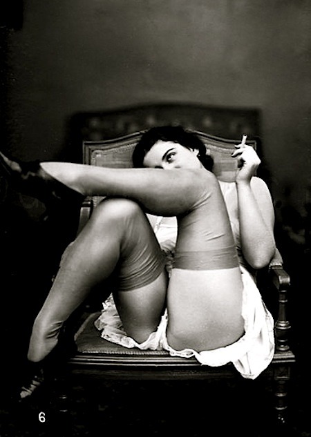 lauramcphee:Femme dans un fauteuil, French postcard c1920s