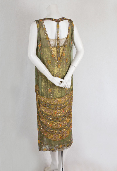 THIS BEADIFUL WORLD..., fripperiesandfobs: Evening dress ca. 1925 From...