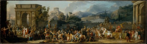 mesbeauxarts-blog:Carle Vernet. The Triumph of Aemilius Paulus. 1789.Oil on canvas.Metropolitan Muse