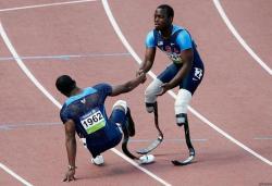 sweet-almond-oil:  g0lfstyle: Probably the most inspiring picture ever, I believe it was the 2008 Beijing Games and the guy gave up the race to help another  