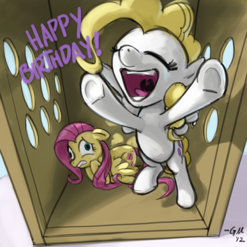 ask-dr-adorable:  (( Figured I’d ship some ponies for JJ on his birthday. ))  Oh dear. Thank you! Poor Fluttershy.
