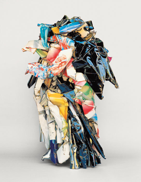 theories-of:  John Chamberlain, Lord Suckfist, 1989, Painted, chromium-plated, and