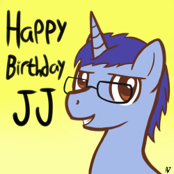 datahmedz:  Best way kill time while at work? Draw a birthday gift! Happy Birthday JJ :D  Thank you!!! &lt;3