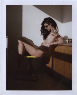 camdamage:  cam damage / by george pitts [scan of a polaroid i got to take home from the shoot] 