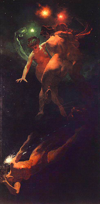 Mihály Zichy - Falling Stars (1879)