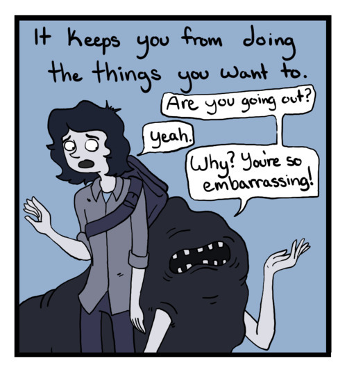 Porn photo A comic about anxiety. 