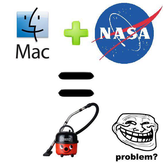  ماك + ناسا = مكنسه.  خخخ 