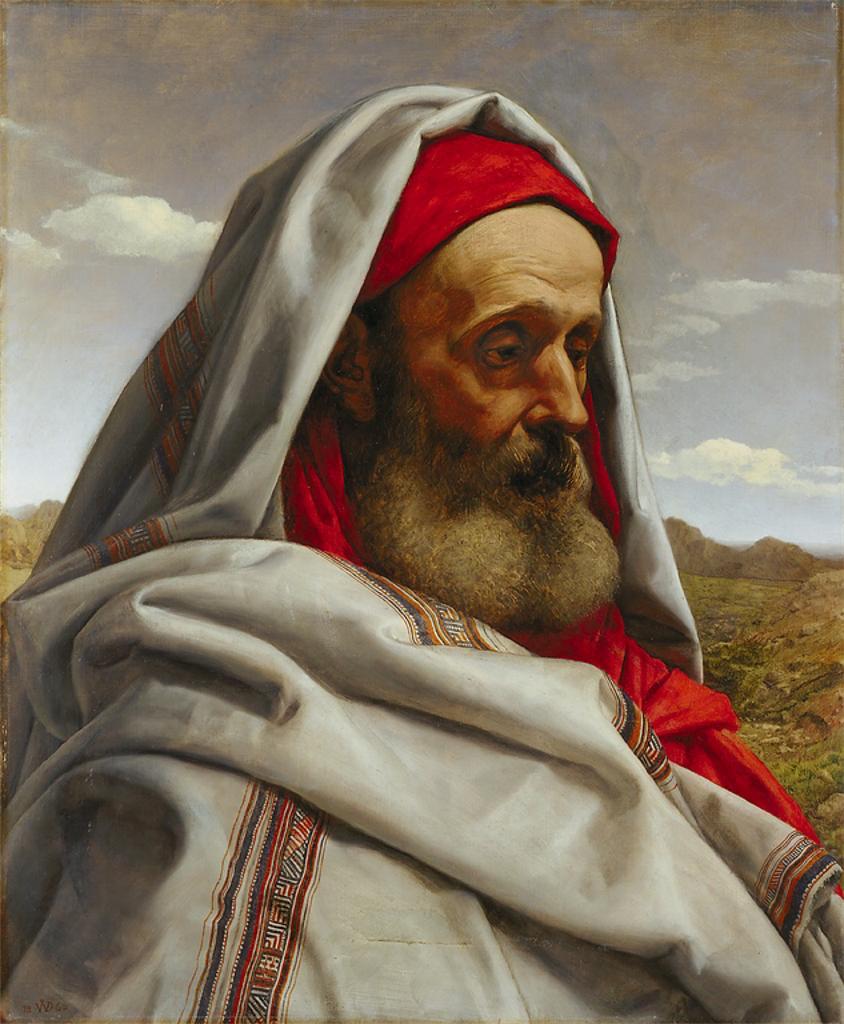 necspenecmetu:  William Dyce, Eliezer of Damascus, 1860 