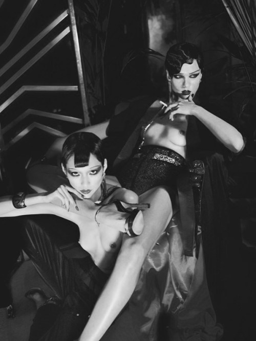 inspirationgallery:  China Girls. By Mert & Marcus, styled by Karl Templer, hair by Paul Hanlon, makeup by Charlotte Tilbury 