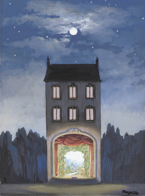 amare-habeo: René Magritte - La Maison, c. 1947 via soircharmant