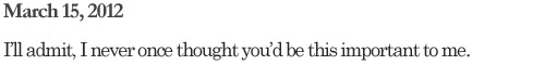 Welcome to my life