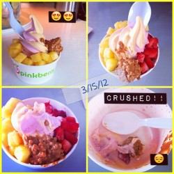 Legit geeked out to the max over this stuff&hellip;great move @pinkberry + @heathcas (Taken with instagram)