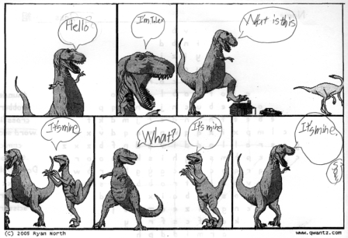 leonine:ryannorth:I love when people give the Dinosaur Comics template to early ESL students.  These