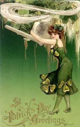 vintagemarlene:pretty st patrick’s day postcard