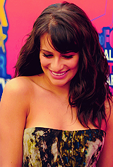 Lea: I also got a little gold star on my wrist, because Rachel Berry loves gold stars.Cory: It’s a m