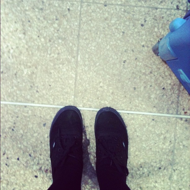 Waiting for the train #vans (Taken with instagram)