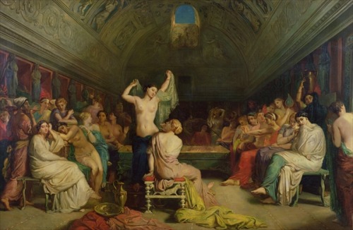 mesbeauxarts:Théodore Chassériau. The Tepidarium. 1853.Oil on canvas.Musée