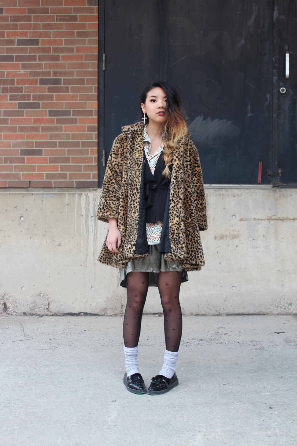 what-do-i-wear:  Thrifted coat and skirt, Marni at H&amp;M top, H&amp;M kimono