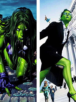 jeuxdeau:  Favourite Marvel Ladies: Jennifer Walters/She-Hulk  &lt;3