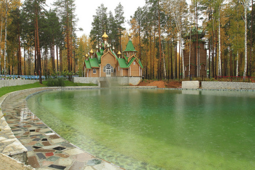 Church near the pit of Ganina Jama where the bodies of Tsar Nicholas II and his family were thrown, 