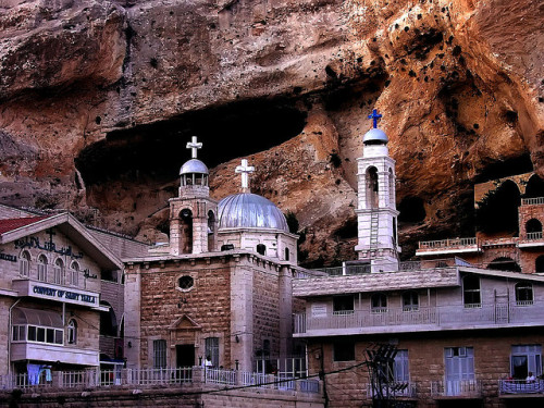 Church and Monastery of St. Takla in Syria (by DWinton).