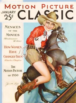 vitazur:  Motion Picture Classic, January 1931. Illustration by Marland Stone. 