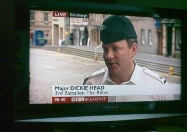 youknowyourebritishwhen:  Major Dickie Head
