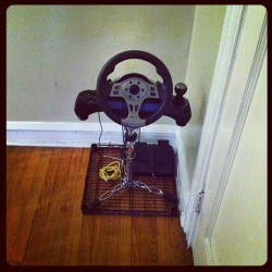 We take our driving games serious around here.  (Taken with instagram)