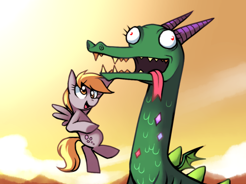 rainbowdash-likesgirls: youdumbdominick-might-be-a-brony: fanmlp: Crackle the Dragon by *Karzahnii Y