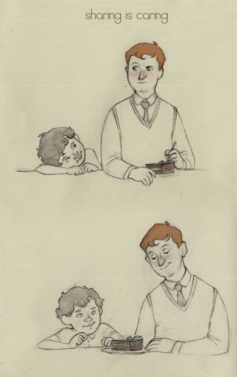 sashkash:Those rare childhood moments when Sherlock actually wanted to eat something without his mot