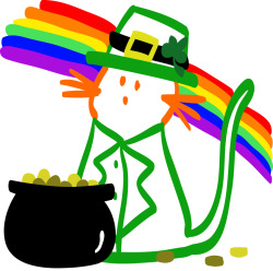 thestealthcat:  leprechaun cat 