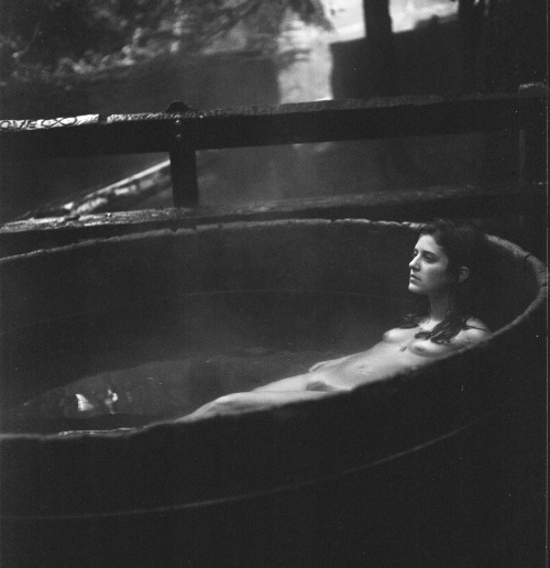 meganmcisaac:renee lilley.bagby hot springs, oregon.november 2010.Peaceful bath in the hot springs.