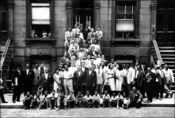 bluesey:  aichlee:  A Great Day In Harlem by Art Kane, 1958A Great Day In Harlem Survivors by Gordon Parks, 1996 …lovely &amp; sad.  wow, that’s deep