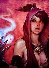 beauclair:  9 pictures of Morrigan; requested