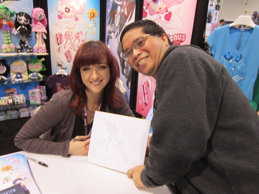 lovetomorrowlove:  Meeting Lauren Faust at Wonder Con 2012 (Anaheim, CA.) There was