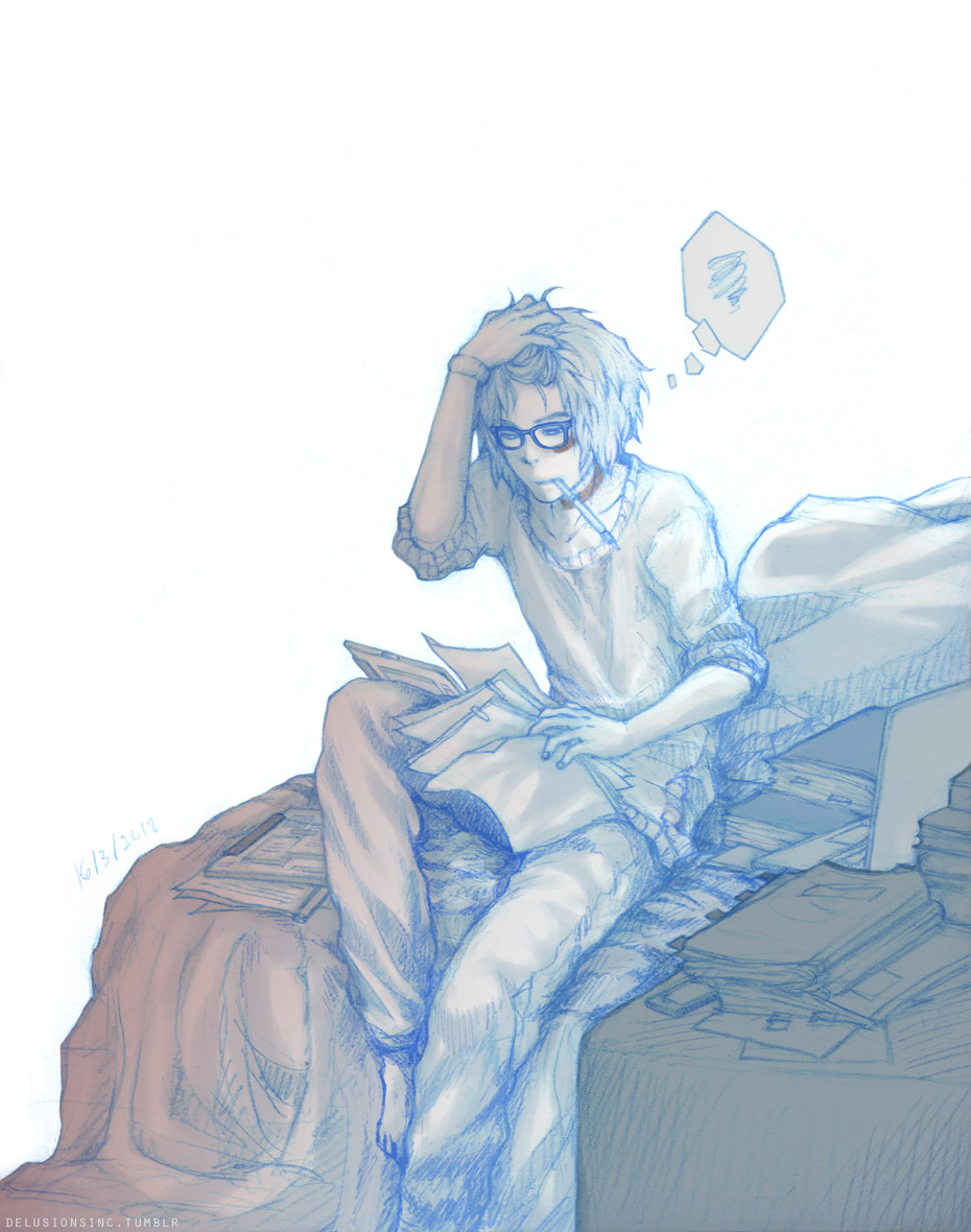 delusionsinc:  NO.6; Shion ; 16032012Fret not. I’m sure Nezumi will come rescue